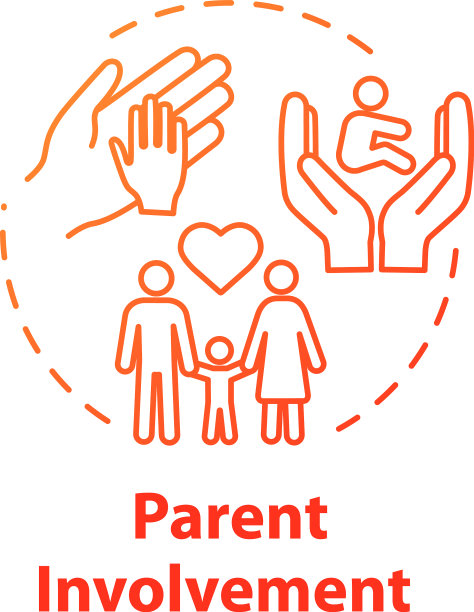 家长参与概念图标积极图片下载