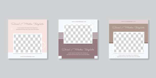 可编辑的张贴模板社交媒体横幅图片下载