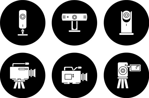 网络摄像头字形图标设置数码摄像机图片下载