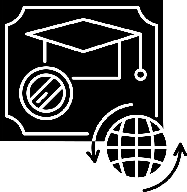 毕业证书黑色图标学校证明图片下载