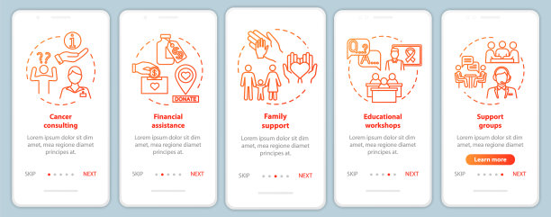 肿瘤帮助上登手机应用程序页面屏幕图片下载