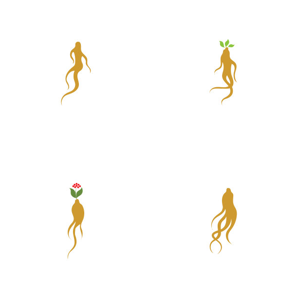 人参图标设计模板图片下载