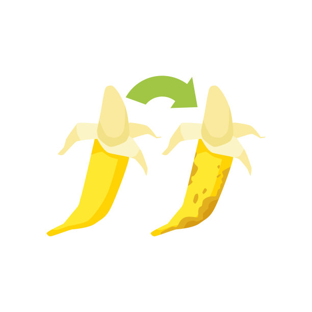 黄熟香蕉，剥皮，变质图片下载