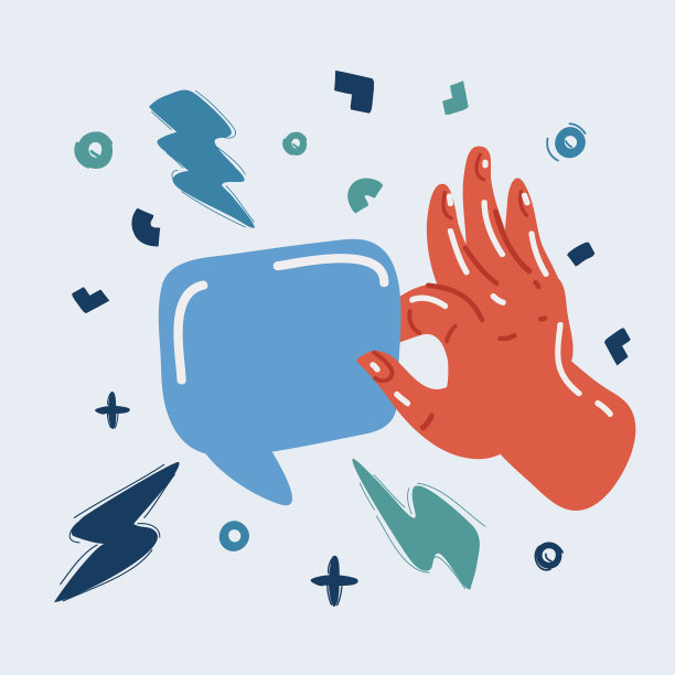 手握空白的话语图片下载