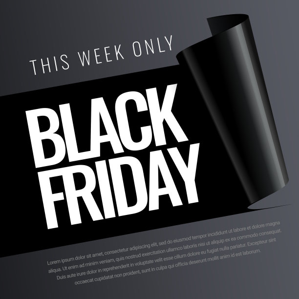 黑色星期五促销横幅海报模板图片下载