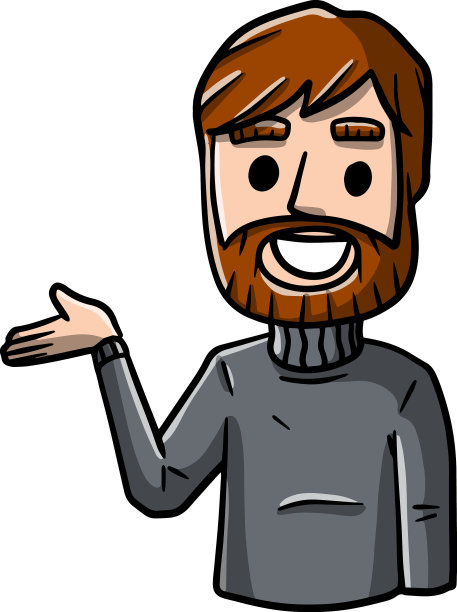 男子张开双手微笑的年轻人图片下载