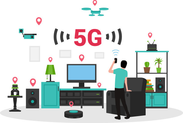 人类使用技术5g智能家居设备图片下载