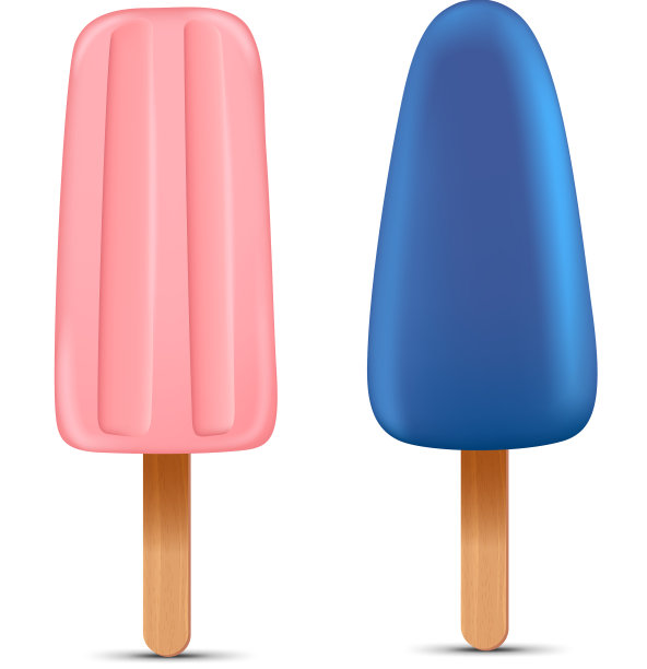 一套明亮的现实自制冰棒图片下载