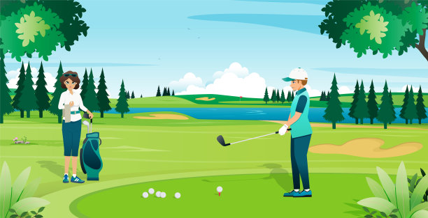 高尔夫球练习开车图片下载