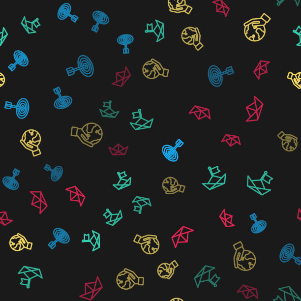 设线目标折叠纸船手握图片下载