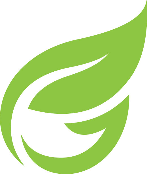 首字母g与叶子豪华标志绿叶图片下载