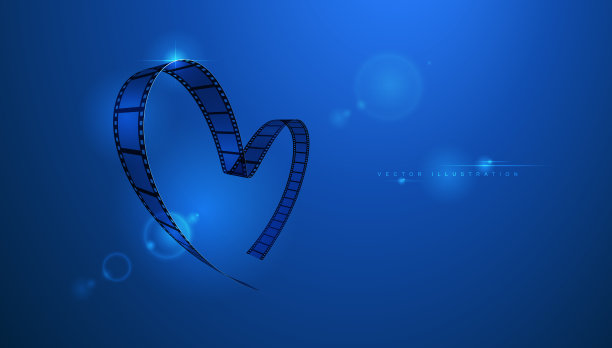 心形薄膜条图片下载