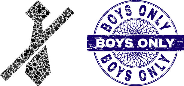 遇险男孩只盖章和几何图片下载