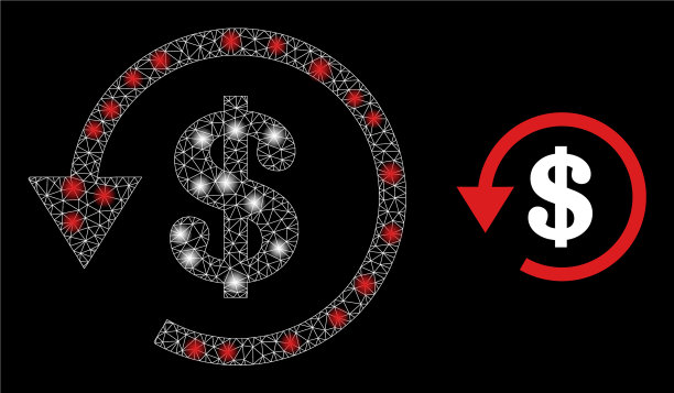 多边形胴体网美元退款与眩光图片下载