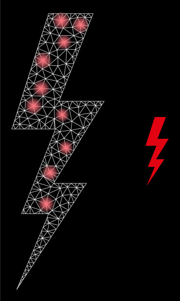 多边形网的网格与电能图片下载