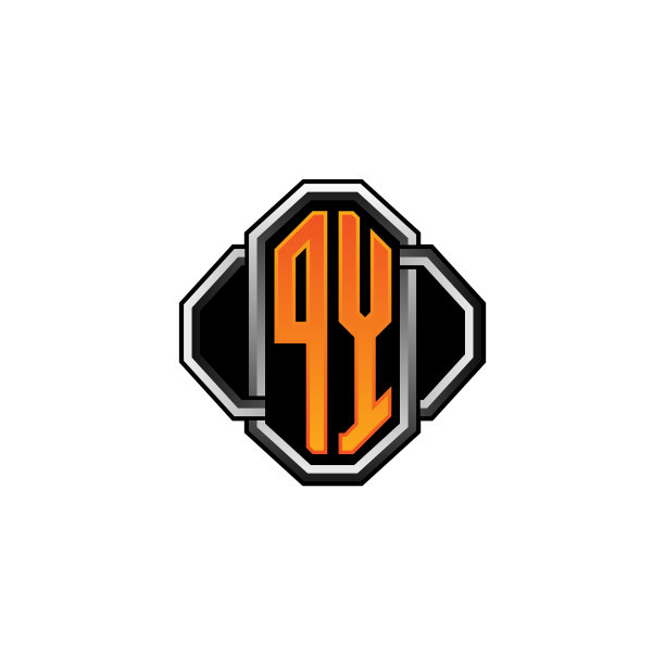 Py标志字母几何复古风格图片下载