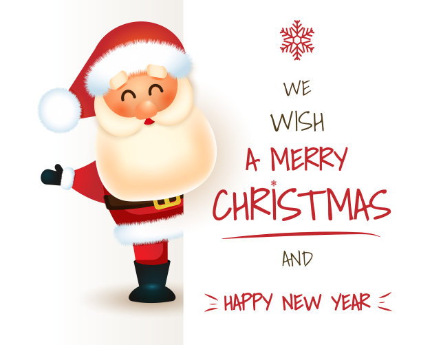 有大招牌的圣诞老人图片下载