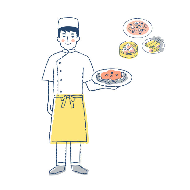 中餐和中餐厅服务员图片下载