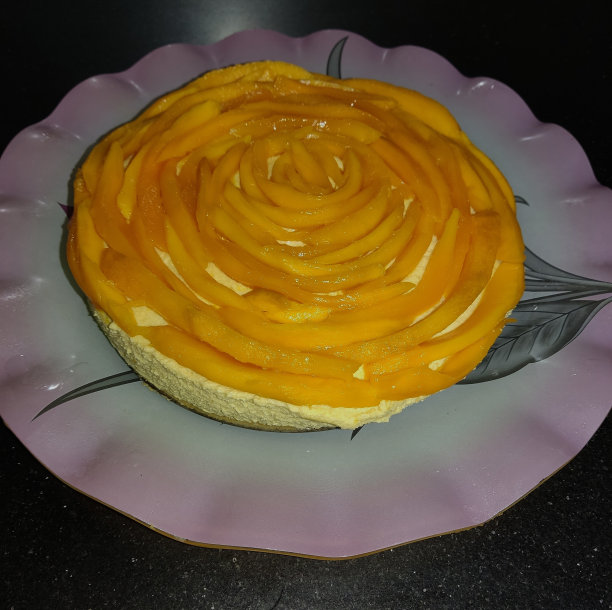 鲜奶油芒果蛋糕图片下载