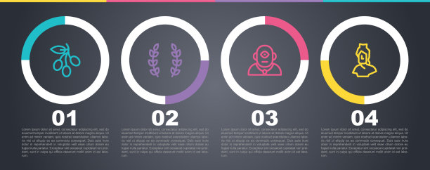 定线橄榄枝月桂花环独眼巨人和图片下载