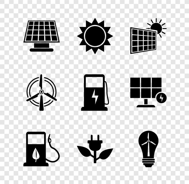 集太阳能电池板和太阳能生物燃料图片下载