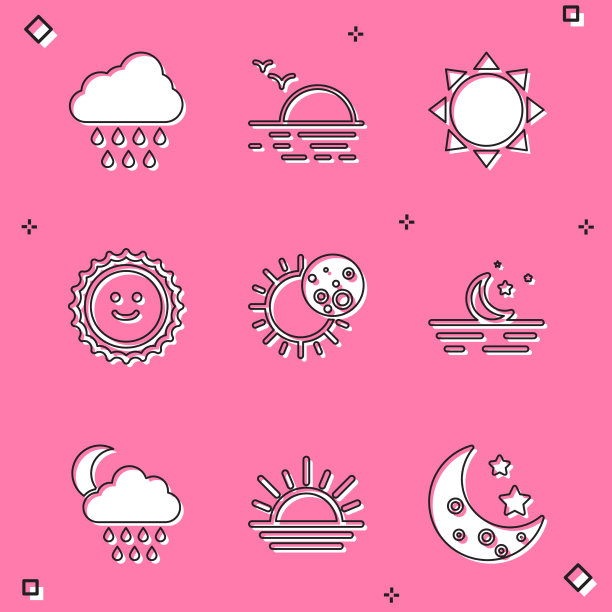 云与雨日落日蚀图片下载