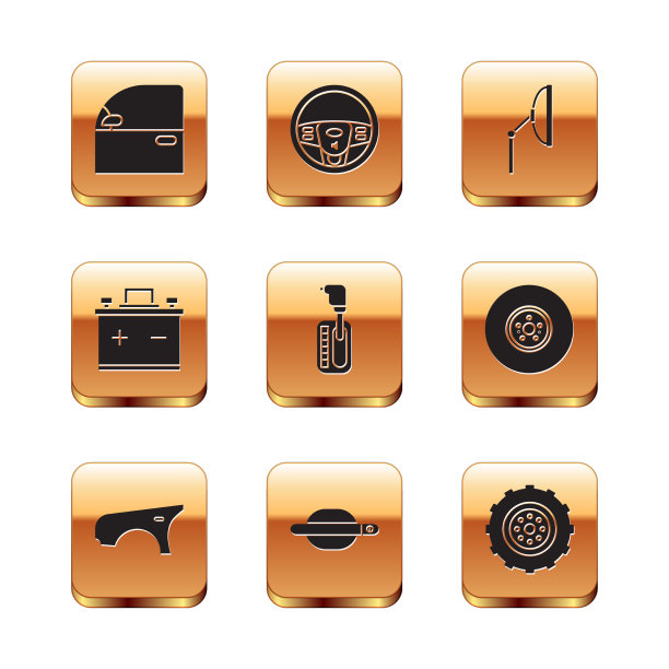 设置车门挡泥板把手变速杆图片下载