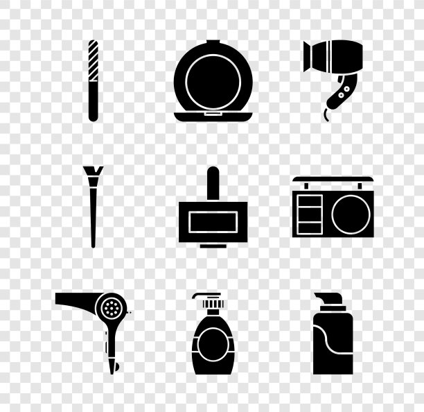 将指甲锉化妆粉与镜子发型搭配图片下载