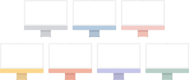 一套现代化的平板电脑显示器图片下载