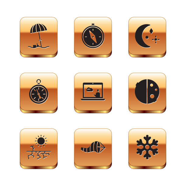 为沙滩干旱设置遮阳伞图片下载