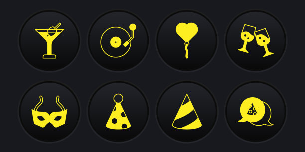 戴上喜庆的香槟酒杯，戴上喜庆的帽子图片下载