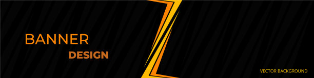 深色现代黑色和橙色的彩色宽设计图片下载