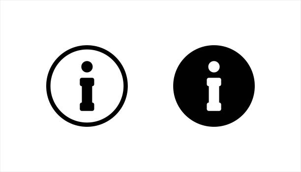 信息图标。信息和常见问题符号，矢量插图图片下载