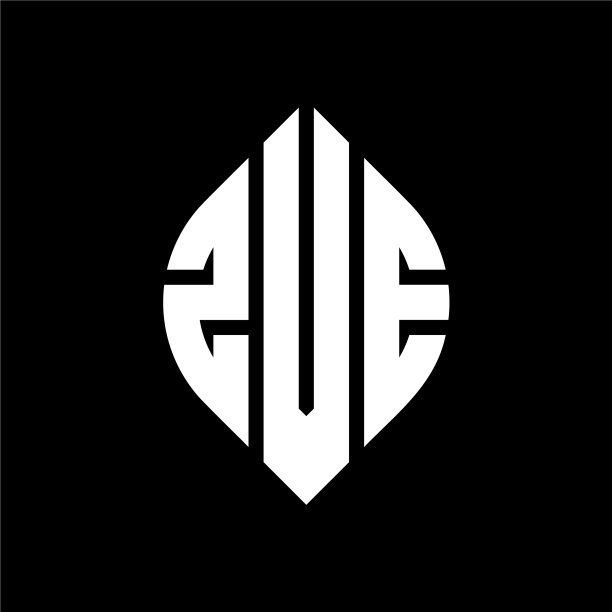 ZVE圆形字母标志设计图片下载