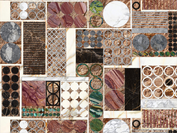 背景弹珠混合在不同的形状图片下载