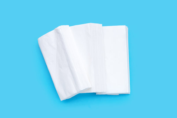 面部组织在蓝色背景。图片下载