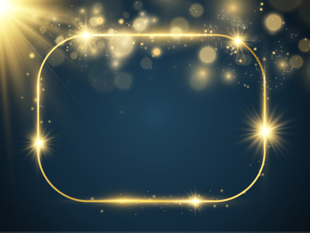 矢量插图的黄金框架的背景。图片下载