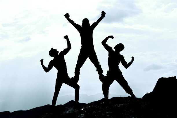 成功的强大，计划和有远见的人在创造性的商业理念图片下载