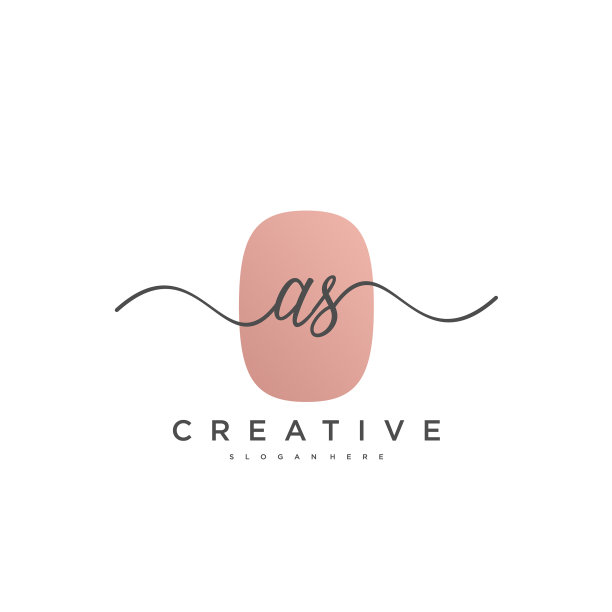 作为初始手写极简几何标志图片下载