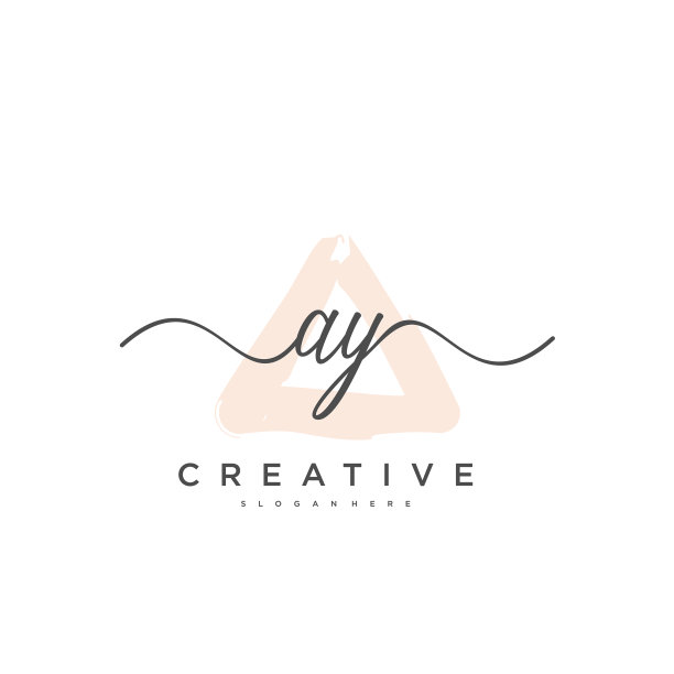 Ay初始手写极简几何标志图片下载