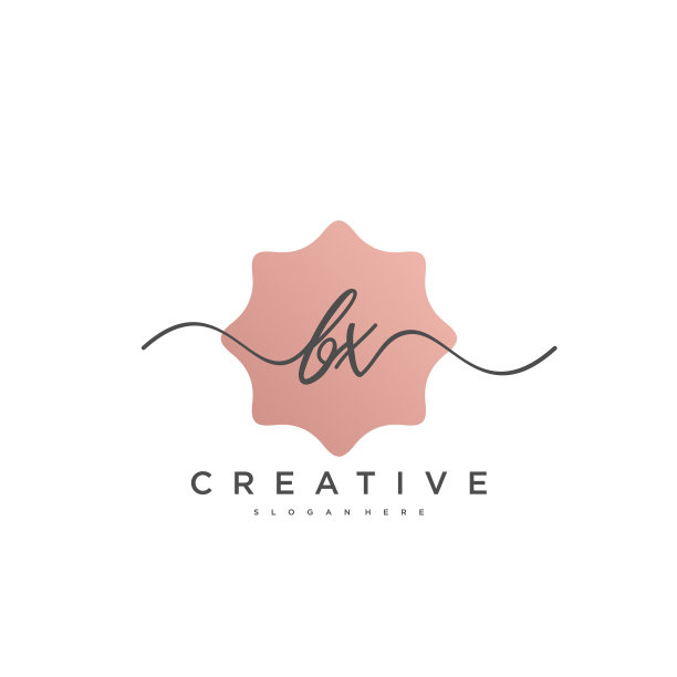 Bx初始手写极简几何标志图片下载