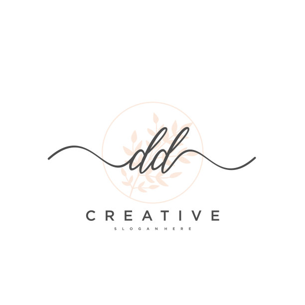 Dd初始手写极简几何标志图片下载