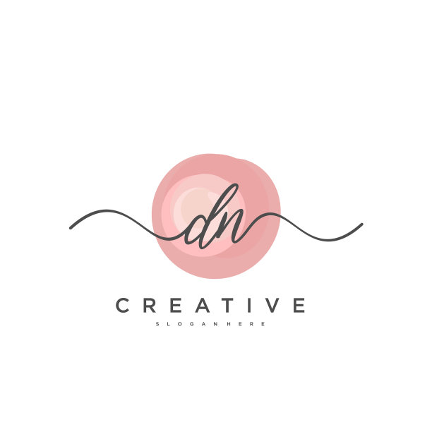 Dn初始手写极简几何标志图片下载