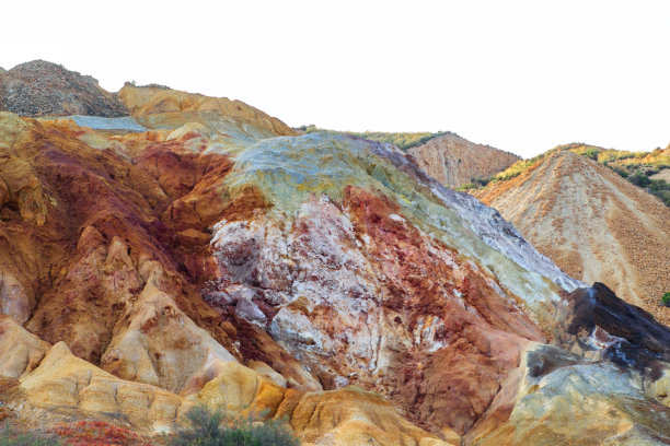 位于穆尔西亚(Murcia)的Mazarrón古罗马露天矿山，如今已被废弃图片下载