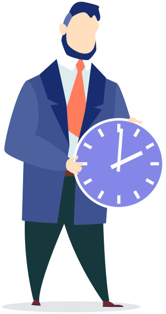 拿着钟的商人的想法图片下载