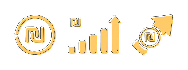 象征以色列谢克尔不同的金融图片下载