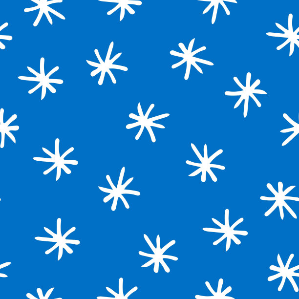 手绘圣诞无缝图案。冬天的背景。图片下载