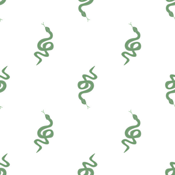 蛇无缝模式。蛇:细长的、无腿的食肉爬行动物。西部的主题。手绘彩色时髦矢量插图。野生动物的概念。图片下载