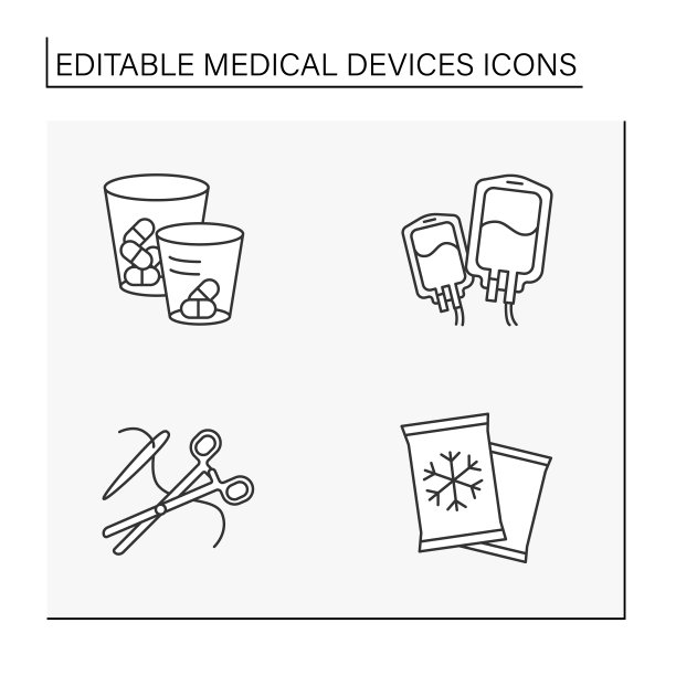 医疗设备行图标设置图片下载
