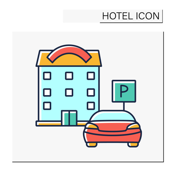 停车彩色图标图片下载